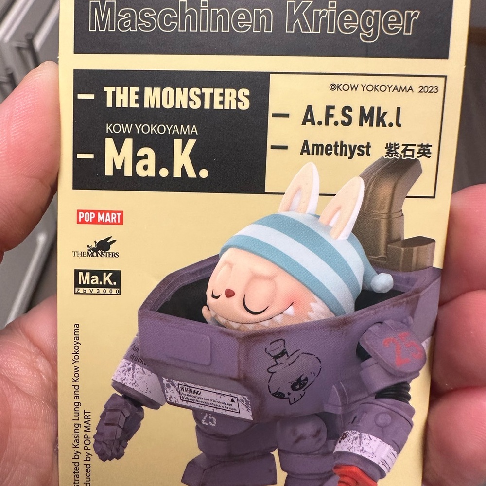 PopMart Labubu The Monsters Kow Yokoyama Maschinen Krieger Amethyst